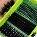 200D Fluffy Cluster Lashes DIY Eyelash Extension Kit D Curl 10-24mm Faux Mink Soft Volume Thick Individual Lashes Private Label