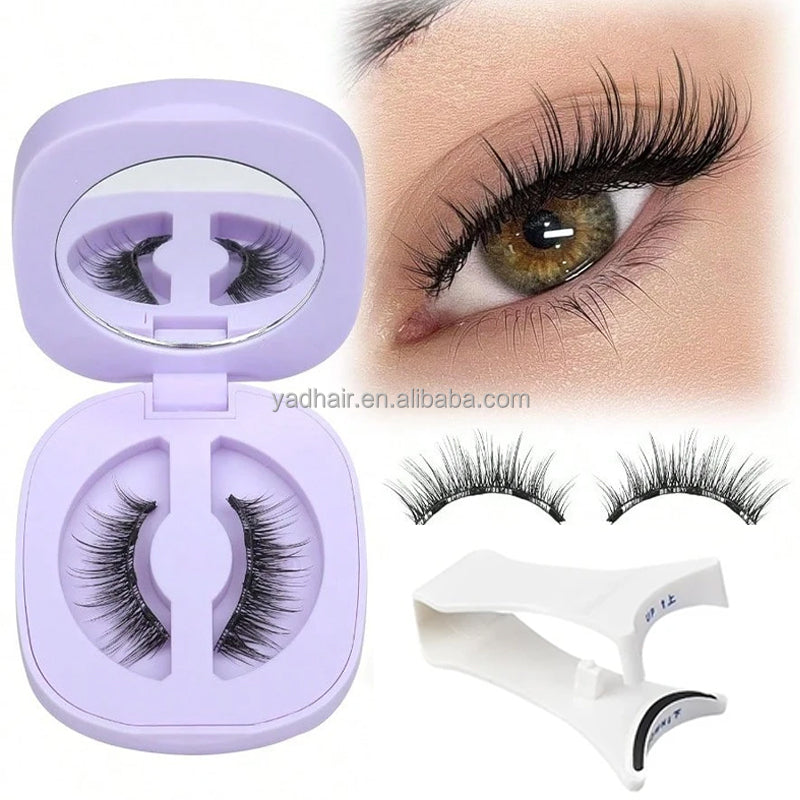 3D Reusable Soft Lightweight Handmade Faux Mink Magnetic Eyelash Extensions Kit No Glue Needed with Magnet Lashes Applicator Set