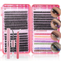 DIY Handmade Colored Synthetic Hair Lash Clusters Tray Wholesale Individual Lashes Mega Volume Mixed for Private Label Cluster