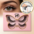 Factory Handmade Wholesale Waterproof False Eyelashes No Needed Pre Glued Self Adhesive Clear Band Strip PRESS on Lashes