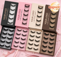 Factory Wholesale Handmade 100% Real Mink Lightweight Natural 3D Wispy Cruelty-Free Reusable False Eyelashes Custom Strip Lashes