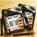 Private Label Handmade Tapered Tip S-Spike Manga Lash Clusters Symmetrical Faux Mink Softness 12 Rows DIY Segmented Eyelash