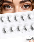 Private Label Wholesale I Press Half Lashes Lightweight Natural for Reusable Self Adhesive Cruelty-Free False Eyelashes No