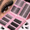 TK Hot Selling DIY Eyelash Book LargeCapacity Cluster 9-16mmDIY Lash Extension Kit Cd Curl Fluffy Lash Clusters Book with Bottom