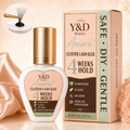 Vegan Latex-Free Liquid 7days Long Lasting Waterproof Strong Hold Odorless No White Residue Pro Grade DIY Lash Glue Bond Seal