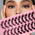 Wholesale 3D/5D Fluffy Lash Clusters Russian Volume Individual Lashes Dramatic Thick Spiky Cluster Strip Like Lash Extensions
