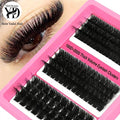 Wholesale Handmade 3D for Segment Cluster Lashes 100D Eyelash Extension Private Label Individual Wispy Cluster Lashes Kit