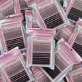 Wholesale Handmade Diy Spiky Manga Cluster Lashes Custom Logo 12 Rows Bottom Individual Mix CD Individual Eyelashes Clusters