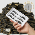 Wholesale Handmade Glue-free Reusable Self Adhesive Plant Fiber Cruelty-Free Waterproof Clear Band Eyelashes Strips