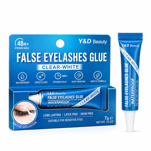 Wholesale Private Label Professional Waterproof Latex Free Liquid Vegan Strong Hold Eyelash Adhesive Glue with 7-8 Weeks Lasting