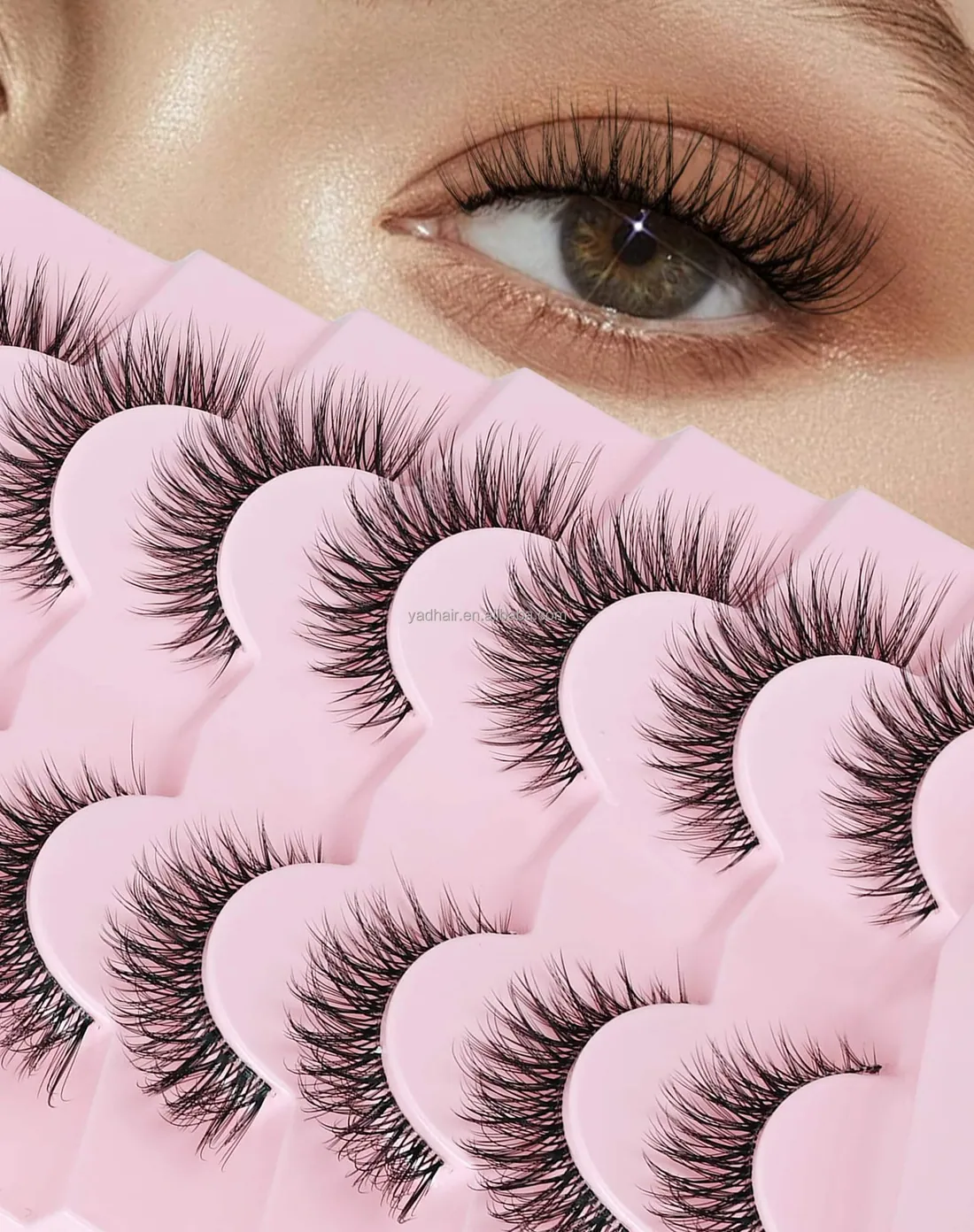 Wholesale Handmade Cruelty-Free Plant Fiber Cat Eye Lashes