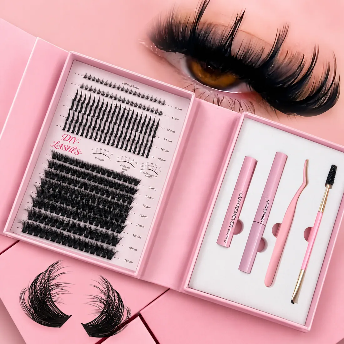 Factory Direct Sales Lash Cluster Kit Private Label