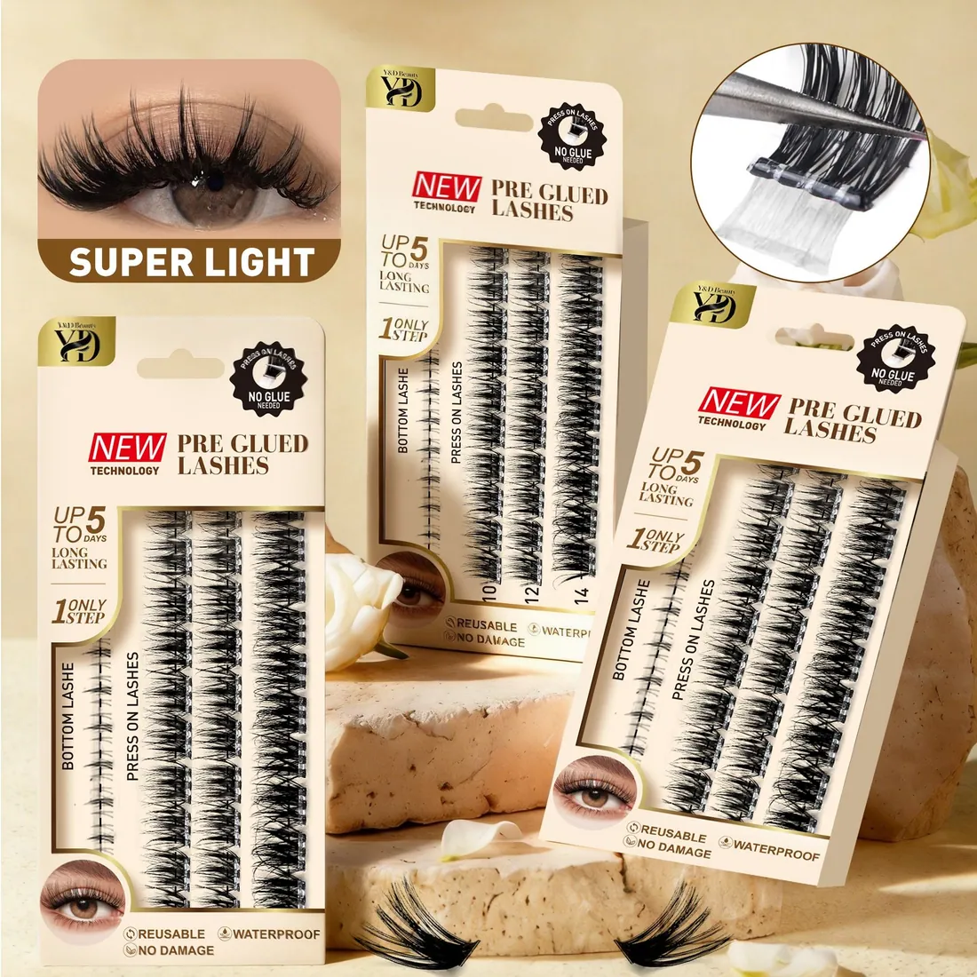 Clean Girl Style Cc for 7-10 Days DIY Press No Glue 3d Spike