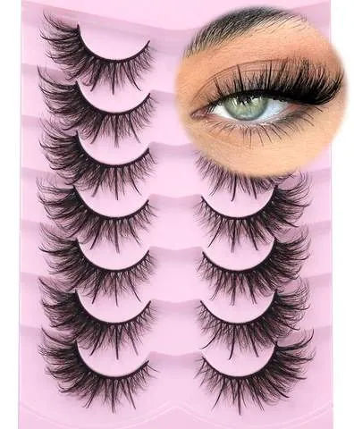 Fox Eye Lashes Wispy Faux Mink Lashes Volume Fairy Cat Eye